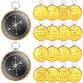 Fumete Christian Gift Compasses Hiking Scripture Gift Religious Bible Vintage Church Sunday School Gift for Student Teacher(Gold 50 Pcs)