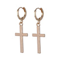 Shiny Cross Men's Earrings and Studs