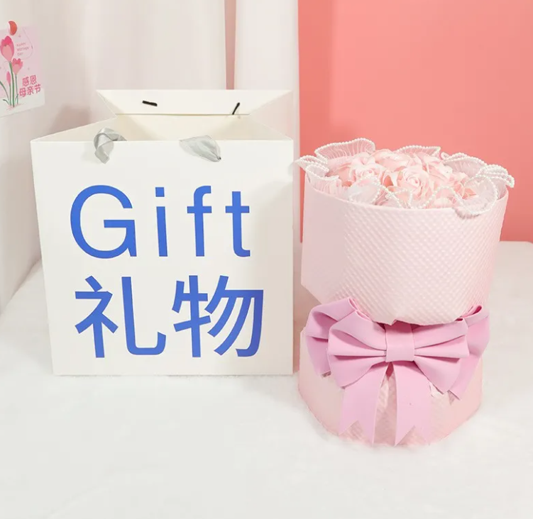 Gift Heart Soap Flower Carnation Rose