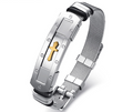 Titanium Steel Cross Bracelet for Men