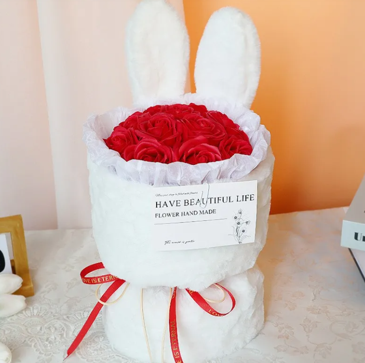 Gift Heart Soap Flower Carnation Rose