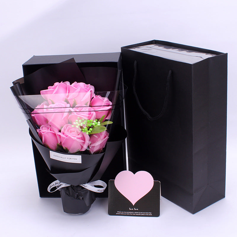 Creative Soap Flower Bouquet Gift Set (9 Carnations)