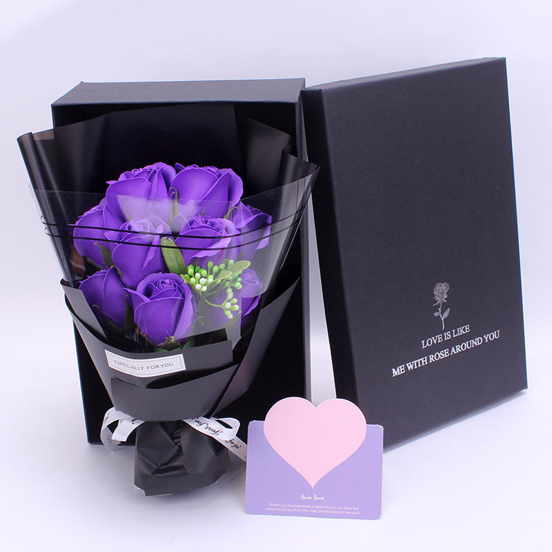 Creative Soap Flower Bouquet Gift Set (9 Carnations)