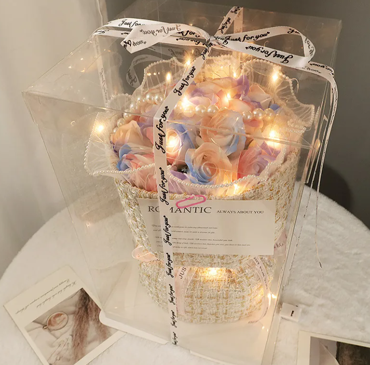 Gift Heart Soap Flower Carnation Rose