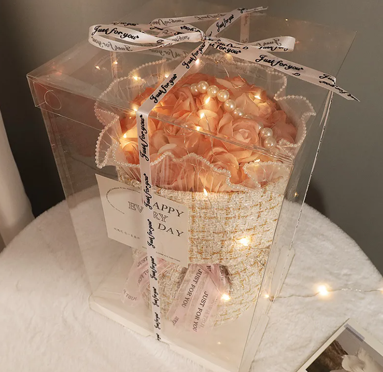 Gift Heart Soap Flower Carnation Rose