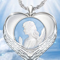 Trendy Religious Faith Necklace with Angel Prayer Pendant