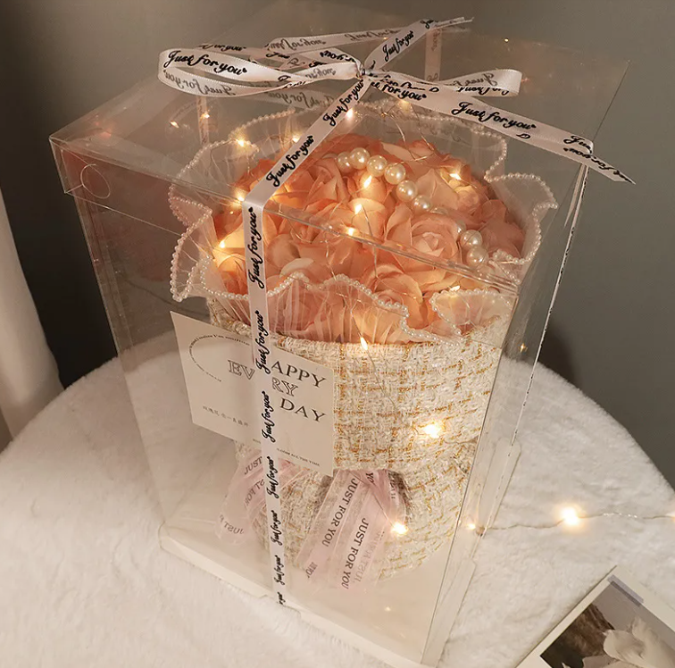Gift Heart Soap Flower Carnation Rose