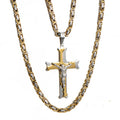 Cross Necklace, Jesus Christ Pendant, Korean Style Jewelry