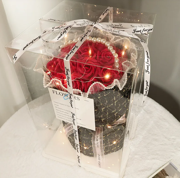 Gift Heart Soap Flower Carnation Rose