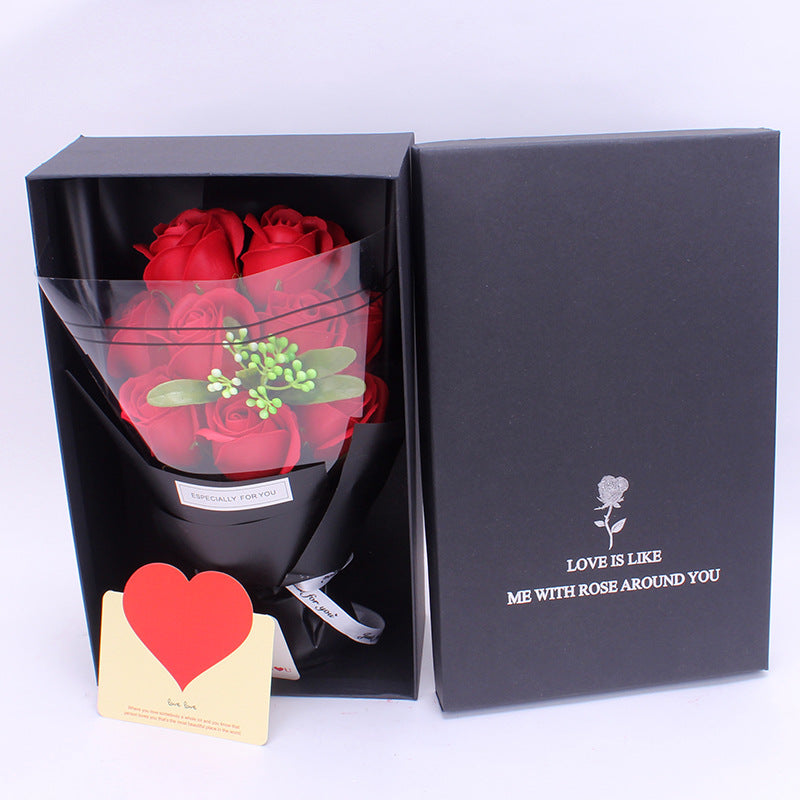 Creative Soap Flower Bouquet Gift Set (9 Carnations)