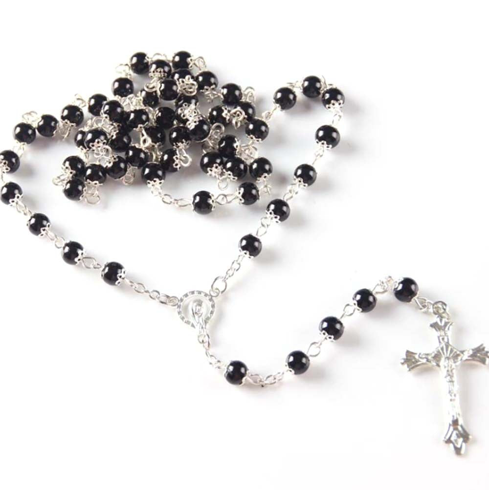 Handmade 6mm Glass Pearl Necklace Wholesale Rosary