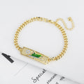Jesus Rose Chain Bracelet with Drop Oil Ornament