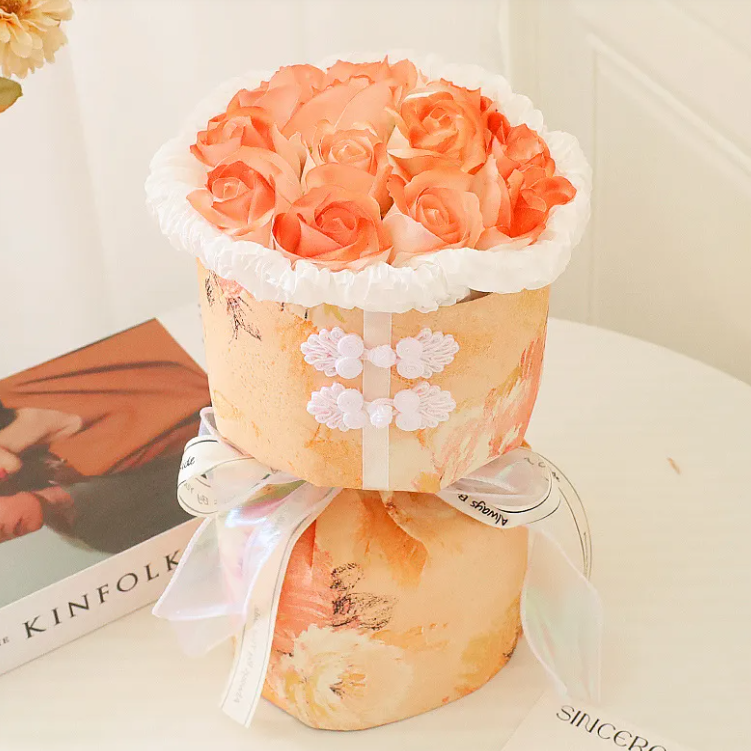 Gift Heart Soap Flower Carnation Rose
