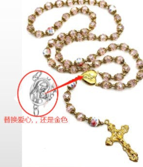 Handmade 6mm Glass Pearl Necklace Wholesale Rosary