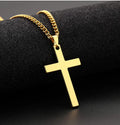 Minimalist Cross Necklace for Men, Jesus Pendant