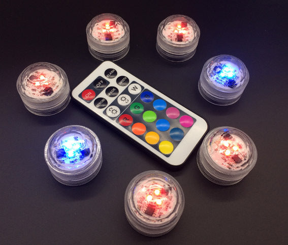 Round Candle Light with Replaceable Battery and Color Options