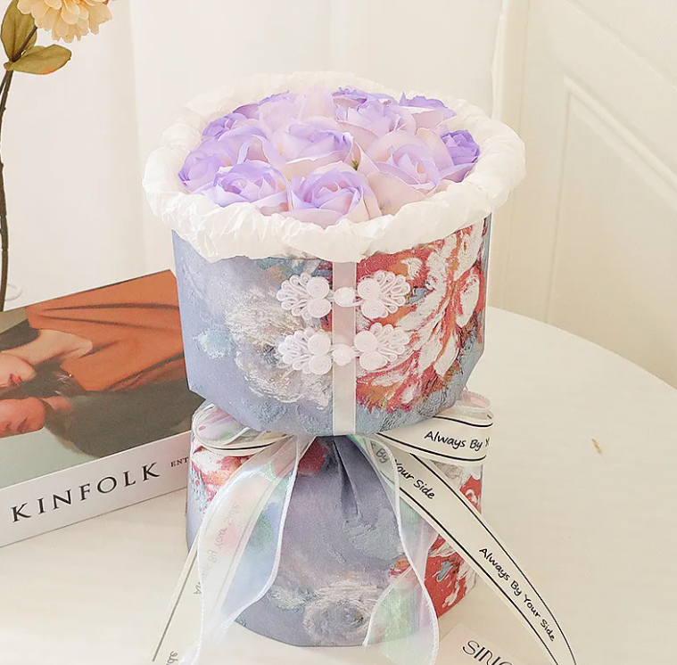 Gift Heart Soap Flower Carnation Rose