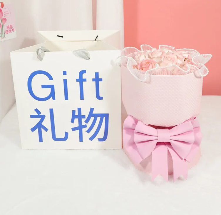 Gift Heart Soap Flower Carnation Rose