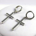 Shiny Cross Men's Earrings and Studs
