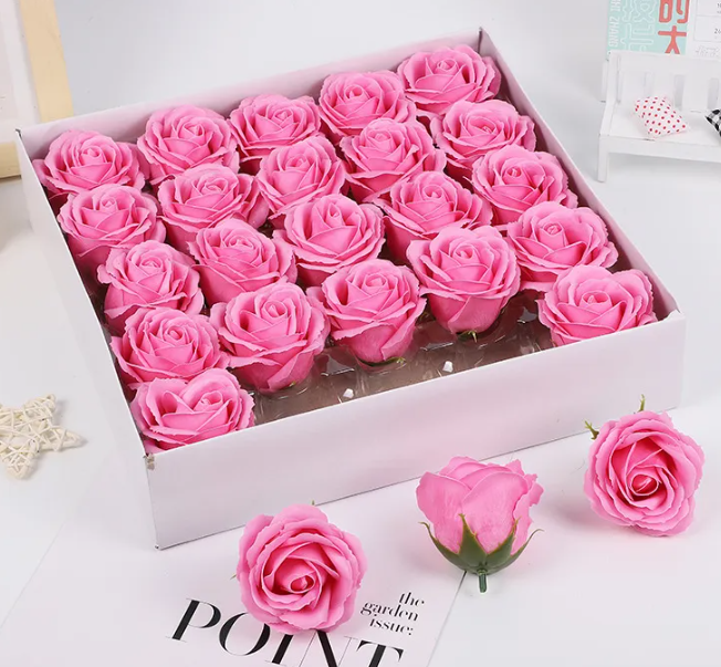 LoveBloom™ Valentine's Day Soap Flower Gift Box – Romantic Floral Soap Arrangement