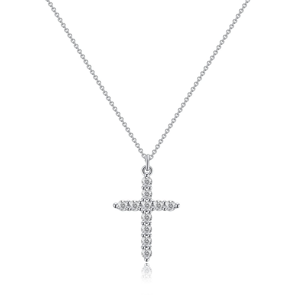 Rotatable Cross Crown Necklace