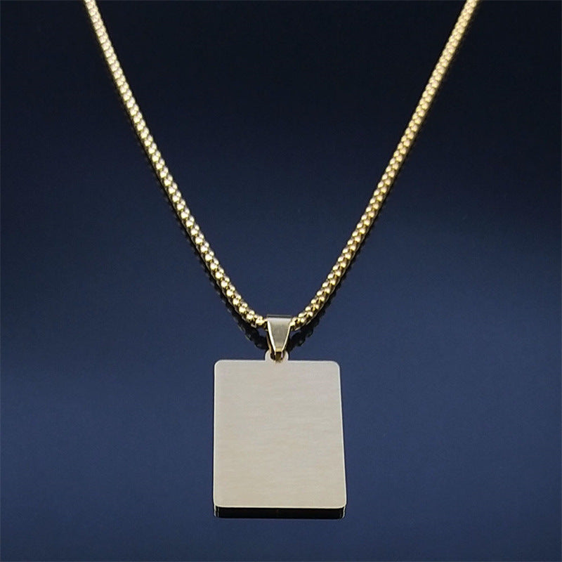 Stainless Steel Bible Prayer Necklace for Men