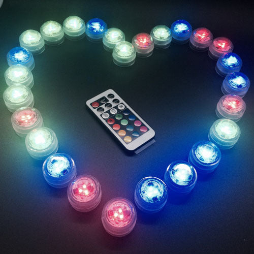 Round Candle Light with Replaceable Battery and Color Options