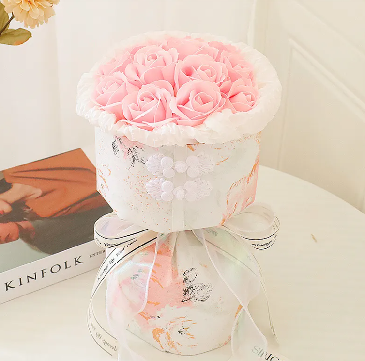 Gift Heart Soap Flower Carnation Rose
