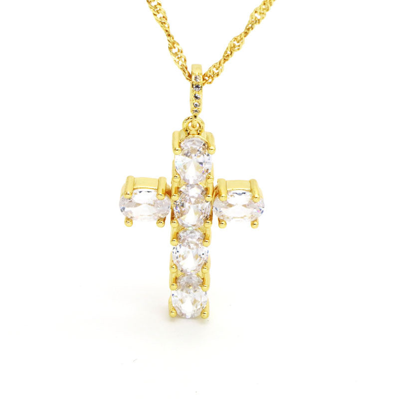 Virgin Mary of the Cross Women's Religious Necklace