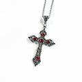 Alloy Christian Gothic Cross Necklace for Men and Women