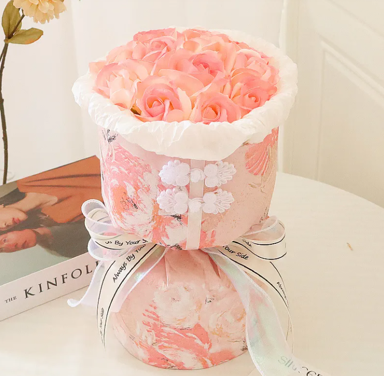 Gift Heart Soap Flower Carnation Rose