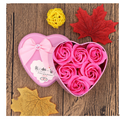 Soap Flower Gift Box with Bear and Heart-shaped Tin