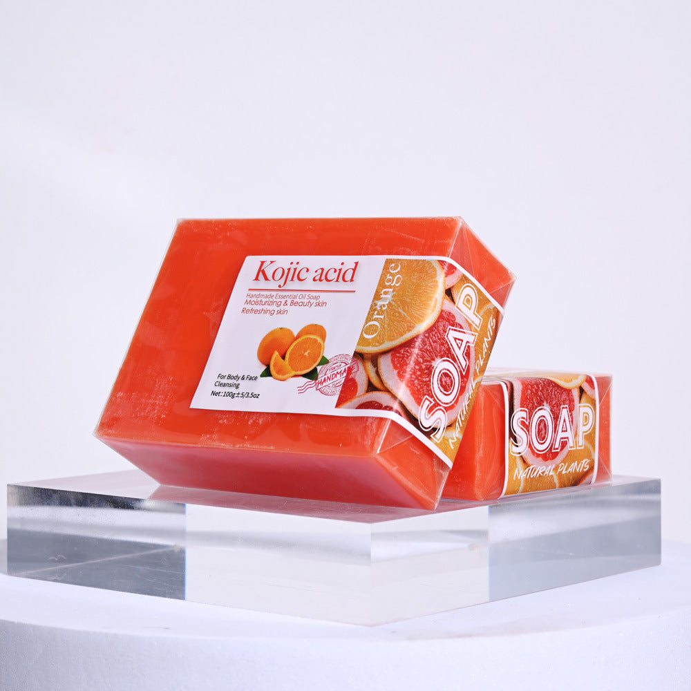 100g Orange Vitamin C Handmade Soap for Daily Use