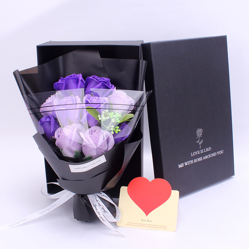 Creative Soap Flower Bouquet Gift Set (9 Carnations)