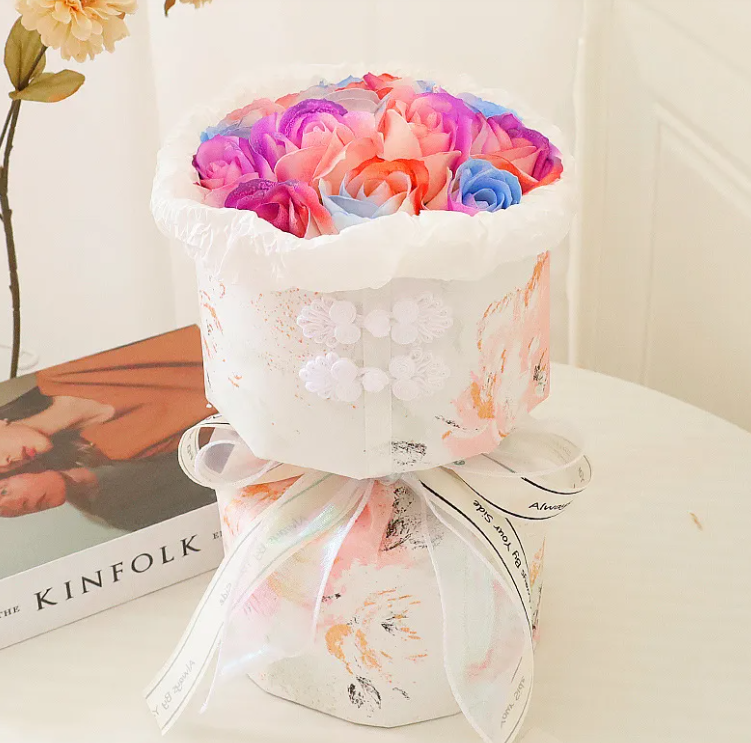 Gift Heart Soap Flower Carnation Rose
